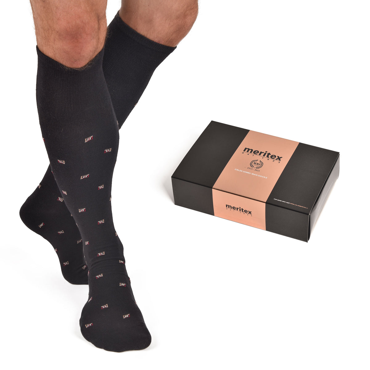 Calze lunghe premium centenario limited caldo cotone Meritex 3004 2 paia