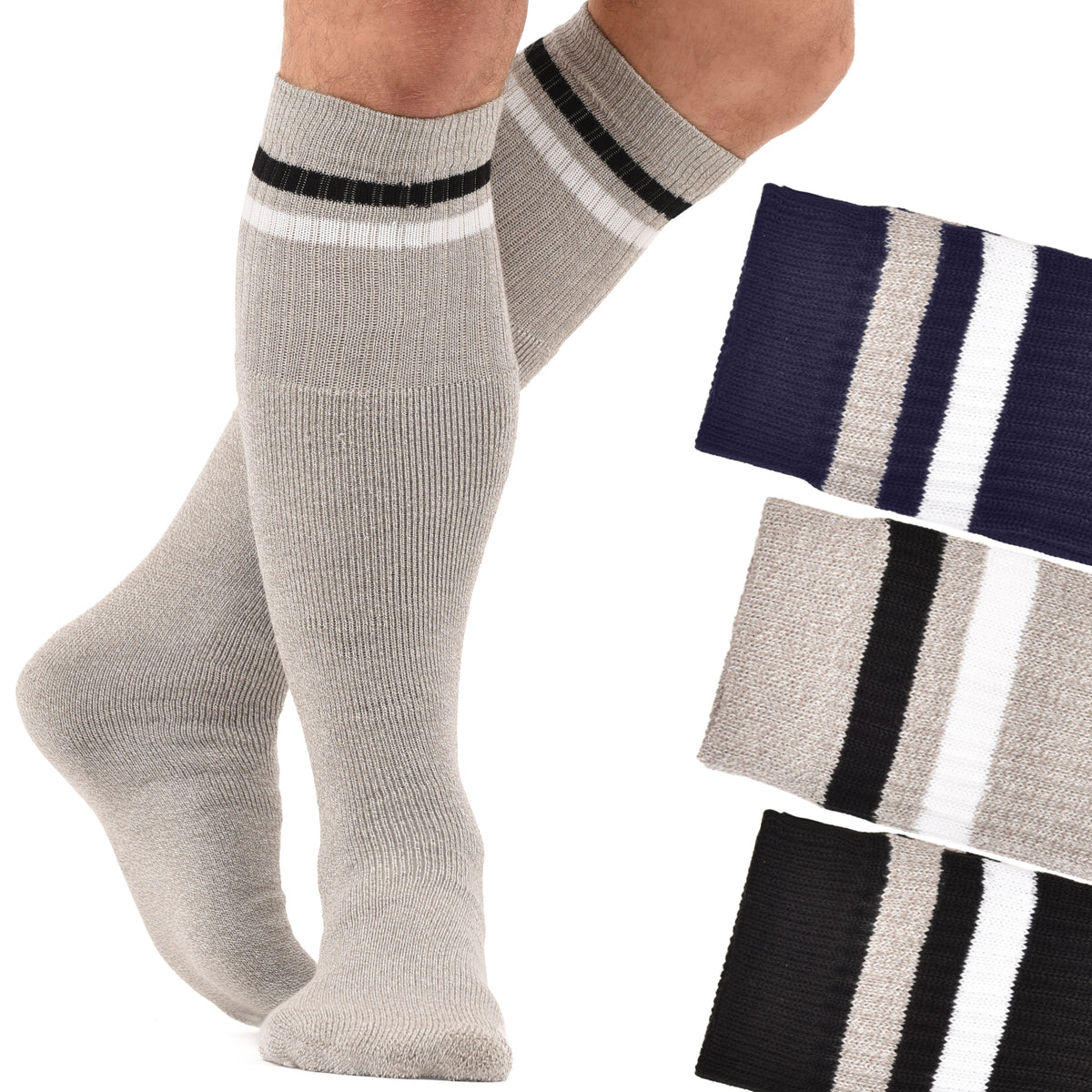 Calze Basket lungo Made in Italy Cotone Prisco 3 paia