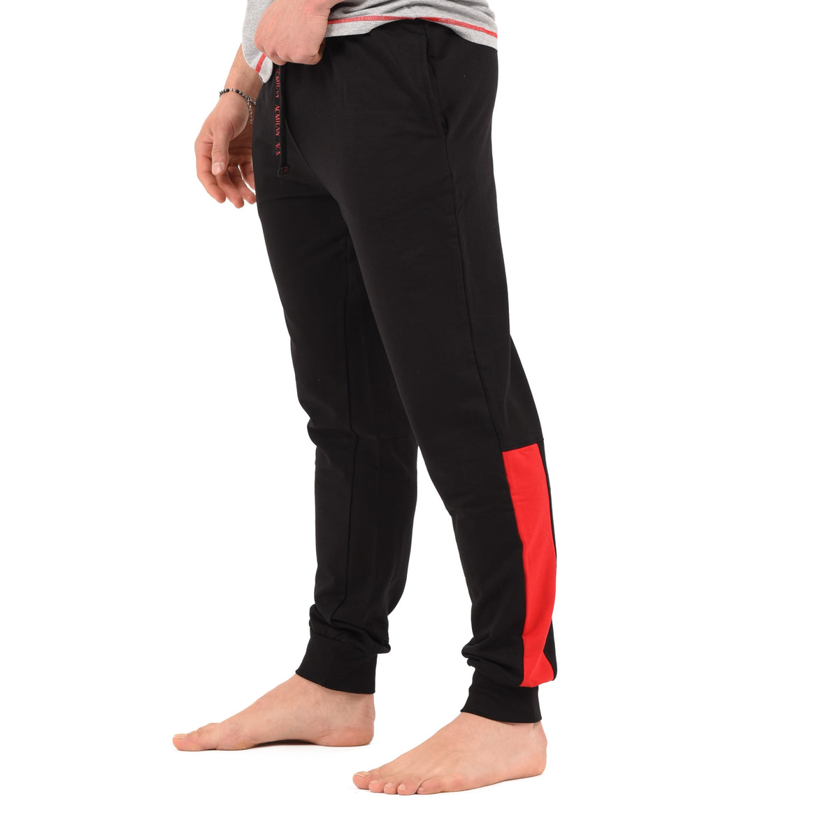Pantaloni tuta  Uficiale AC Milan 100% cotone nero