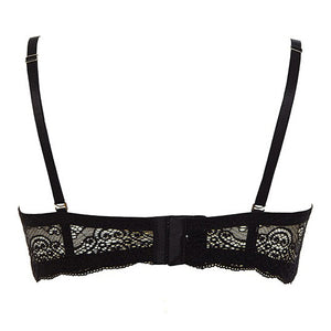 Reggiseno fascia super push up Lormar double extra pizzo