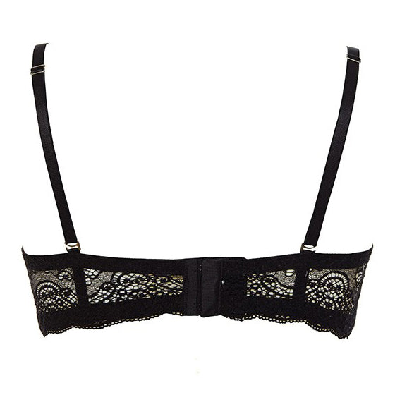 Reggiseno fascia super push up Lormar double extra pizzo