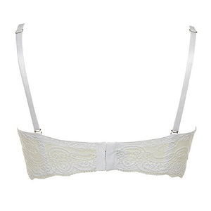 Reggiseno fascia super push up Lormar double extra pizzo