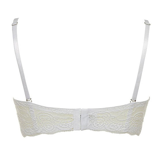 Reggiseno fascia super push up Lormar double extra pizzo