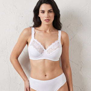 Reggiseno Papillon S180 senza ferretto con ali di sostegno in pizzo