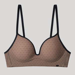 Reggiseno coppa con imbottitura graduata tulle a pois Gisela 10043