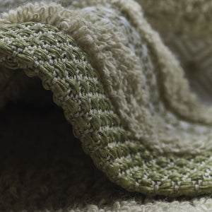 Vingi set asciugamani viso + ospite cotone Rubino verde