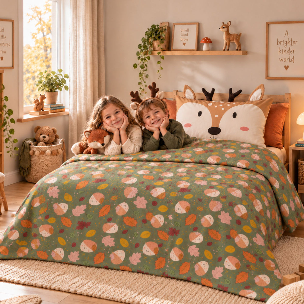 Completo letto bimbo/a 100% percalle di cotone Riviera LN1832