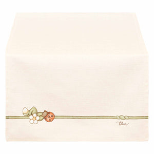 Runner in 100% cotone con coccinella portafortuna Thun Country Bloom