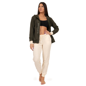 Tuta donna zip cappuccio cotone leggero Superga 24307