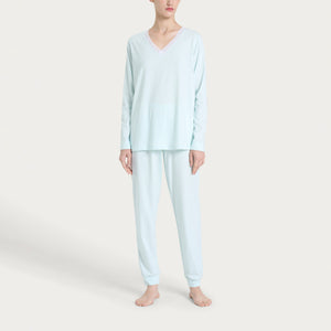 Pigiama Donna 100% Cotone scollo a V Ragno DP26N2 