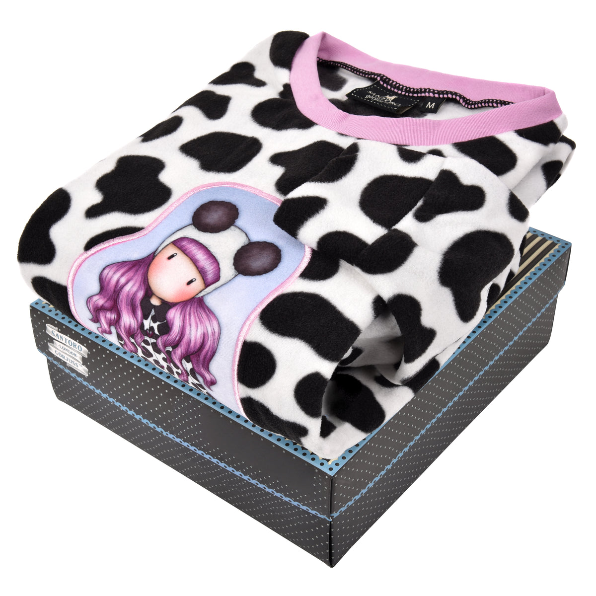 Pigiama donna Santoro Gorjuss 56610 caldo pile maculato