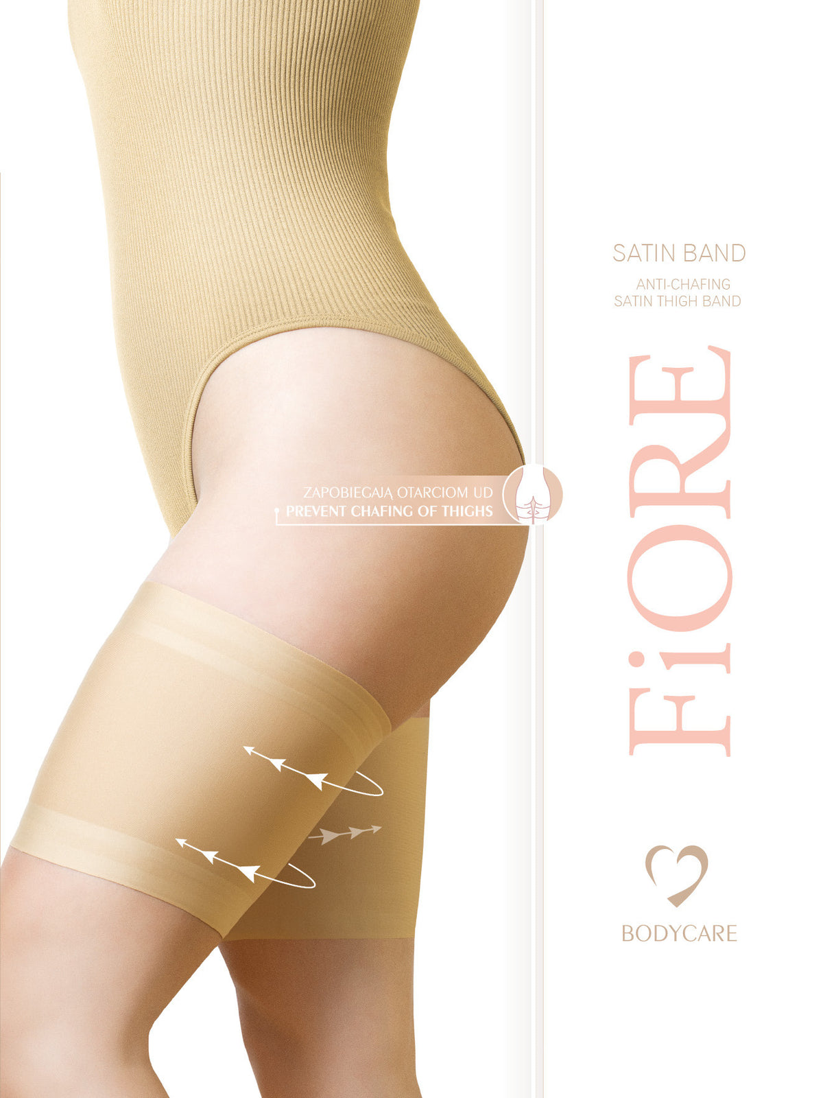 Fascia anti sfregamento cosce Fiore Satin bend nude