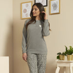 Pigiama donna in punto milano leopardato Karel SE5303