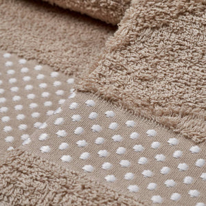 Vingi set asciugamani viso + ospite Pois beige