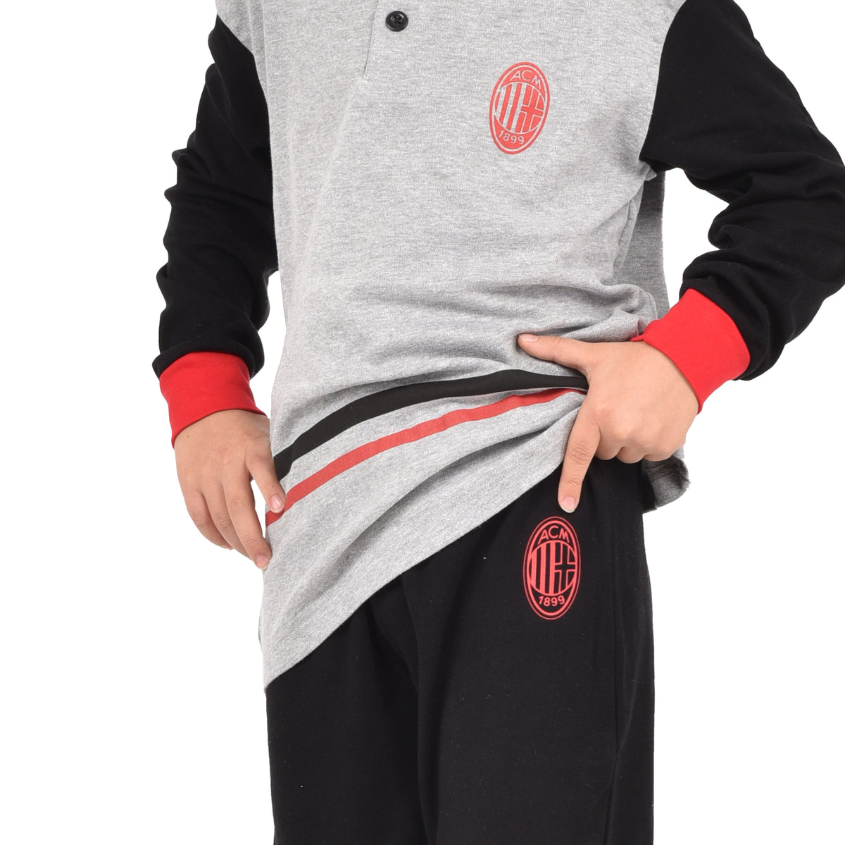 Pigiama bambino AC Milan in caldo cotone T20 1015