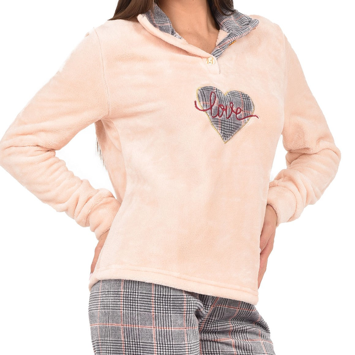 Pigiama donna caldo soffice flannel Irge 1940