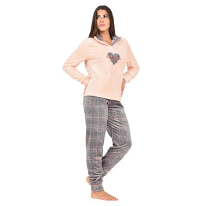 Pigiama donna caldo soffice flannel Irge 1940