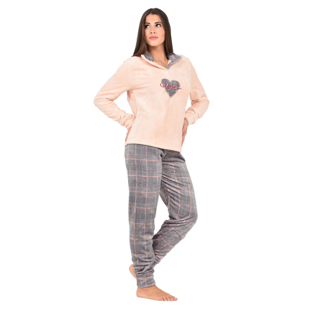 Pigiama donna caldo soffice flannel Irge 1940