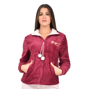 Pigiama caldo donna con zip a giacca in flannel Irge MI 1936