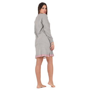 Camicia da notte donna serafino caldo cotone karelpiù KF5058