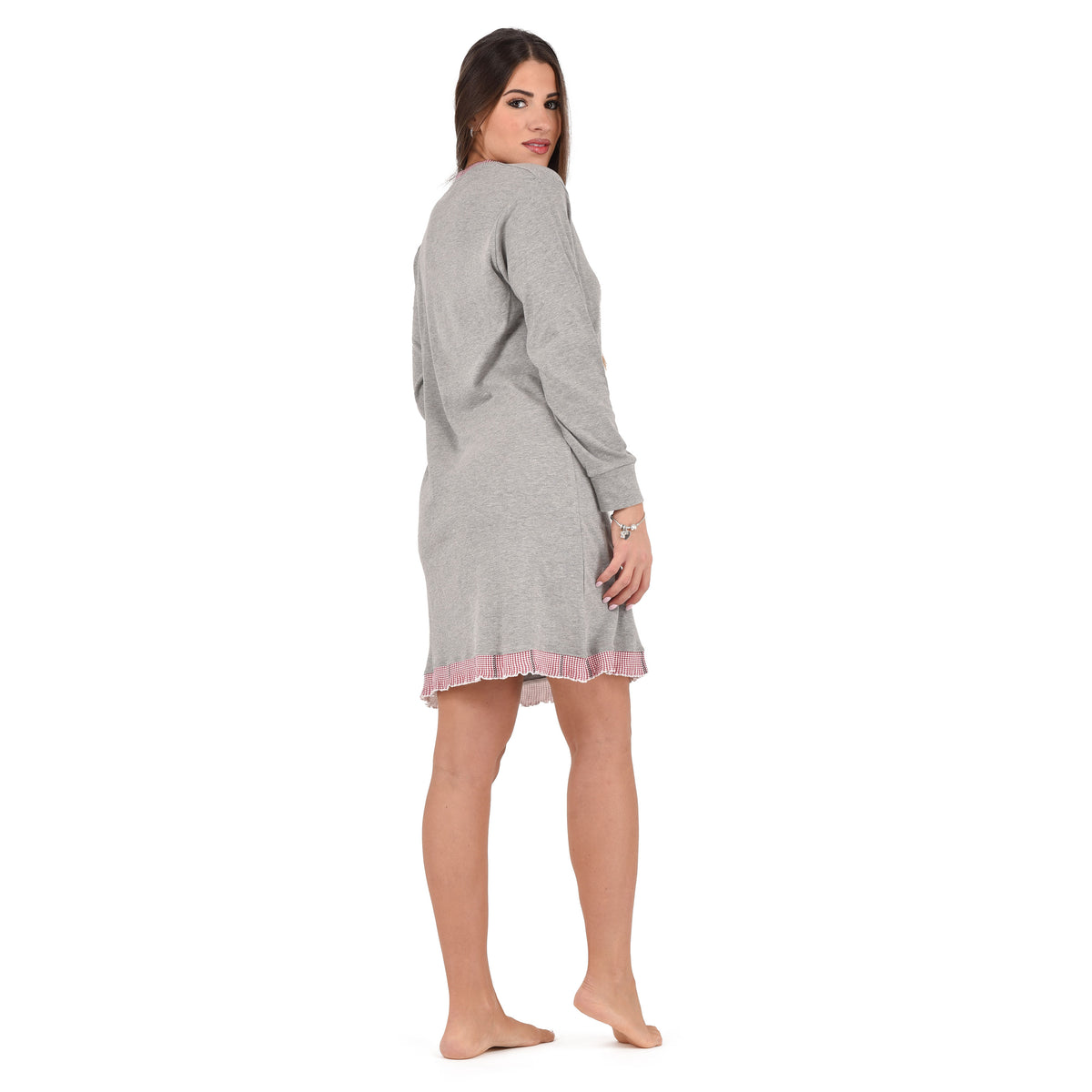 Camicia da notte donna serafino caldo cotone karelpiù KF5058