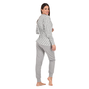 Pigiama donna serafino caldo cotone karelpiù KF5024