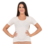 Maglia donna Bluintimo 803 mezza manica lana cotone