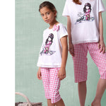 Pigiama bambina estivo Santoro Gorjuss 55620 rosa