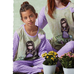 Pigiama bambina Santoro Gorjuss cotone 56620 lilla