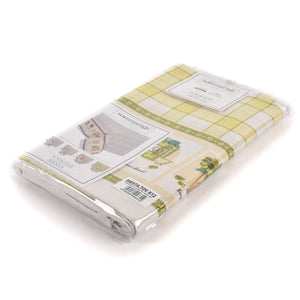 Tovaglia quadri verde acido twill di cotone Sommaruga Siesta B
