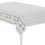 Tovaglia in twill di cotone tortora Sommaruga Siesta C