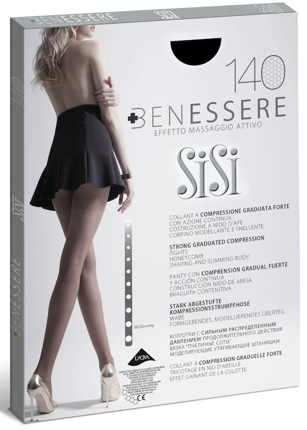 Collant Sisi Benessere 140 den compressione graduata forte