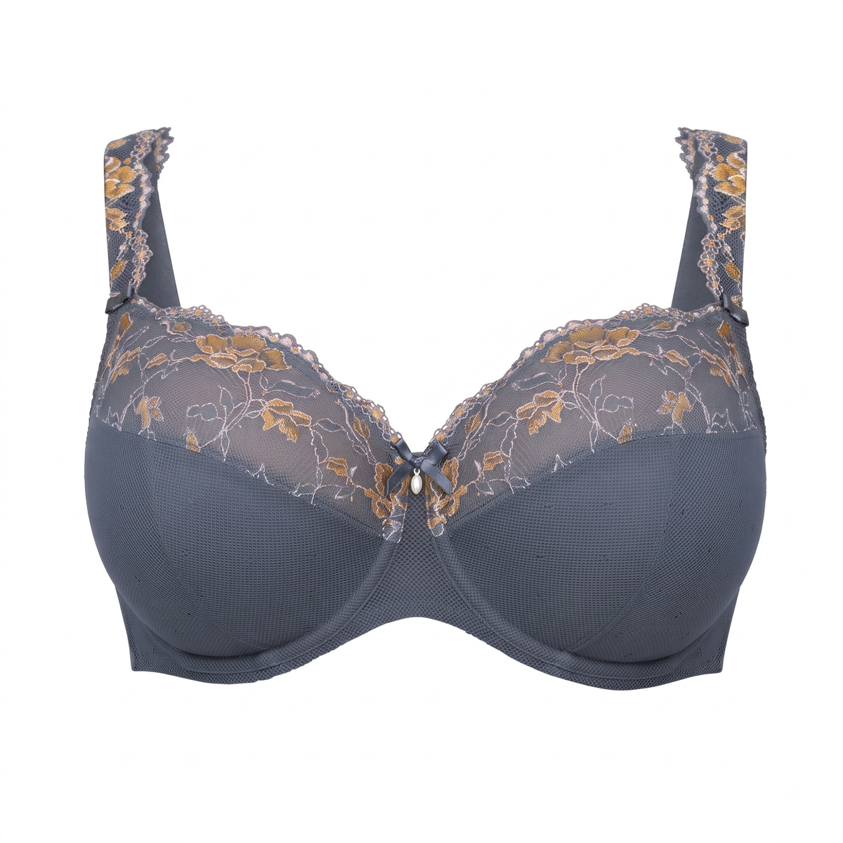 Reggiseno in pizzo e tulle con ferretto Rosa Faia 5249