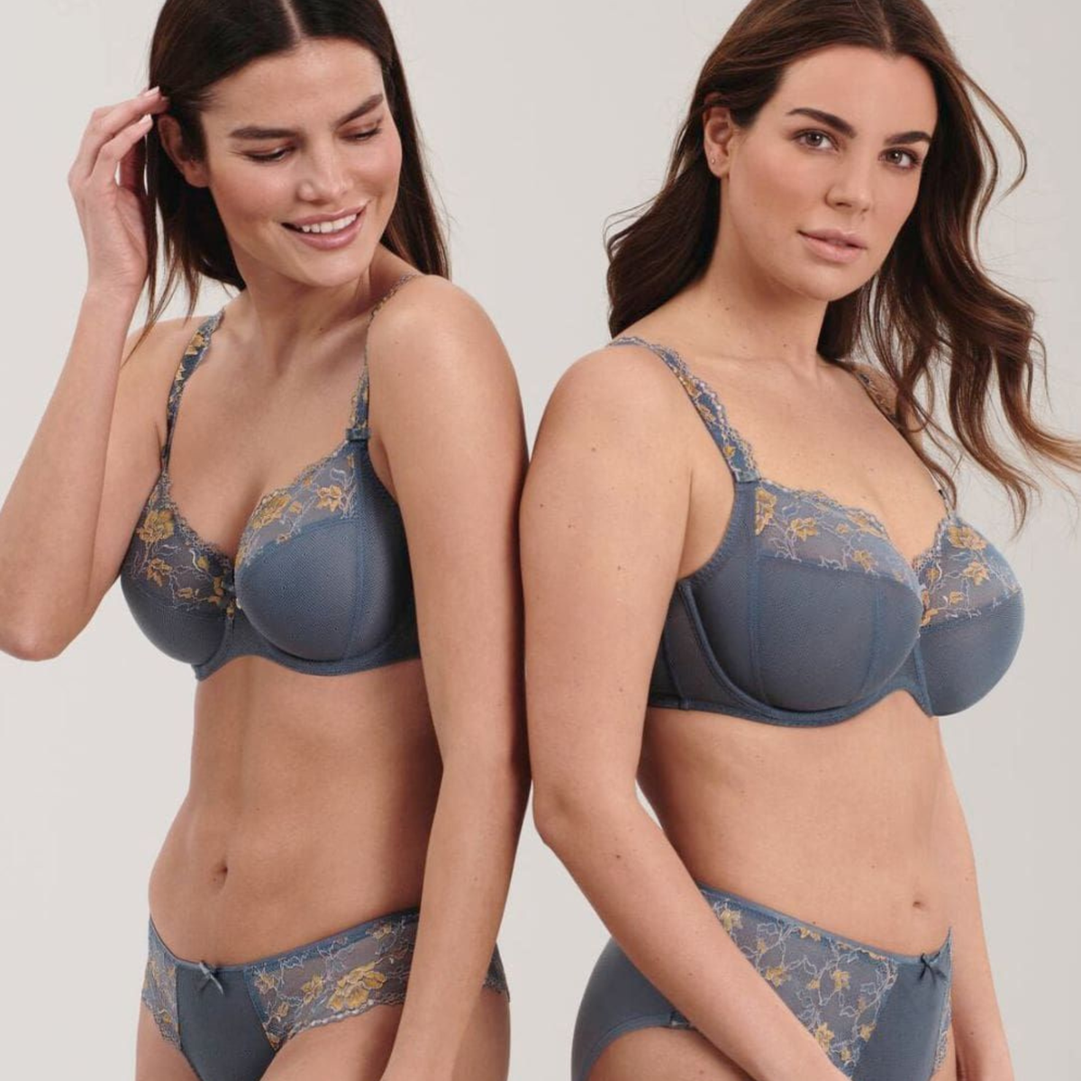 Reggiseno in pizzo e tulle con ferretto Rosa Faia 5249