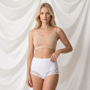 Slip culotta donna jadea 06 vita alta cotone elasticizzato 3 pezzi