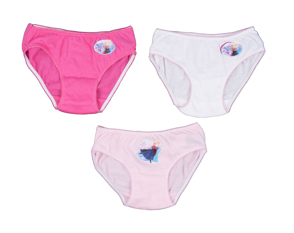 Slip bambina Disney Frozen Elsa Anna cotone 3 pz