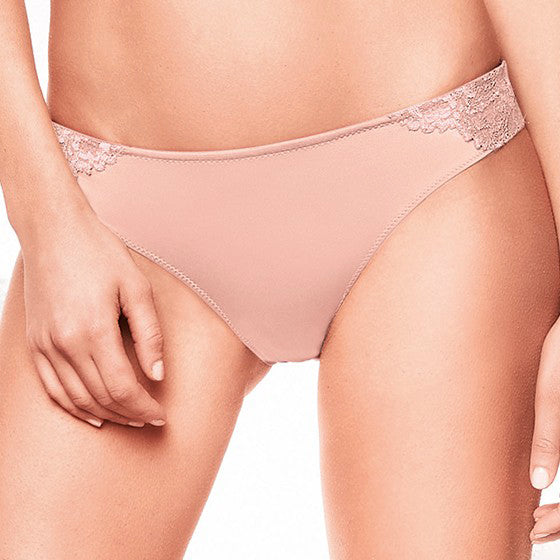 Slip Lormar Saten in pizzo e microfibra