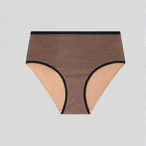 Slip vita alta in tulle a pois Gisela 10046
