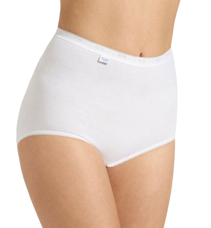Slip donna Sloggi maxi vita alta cotone 4 pezzi