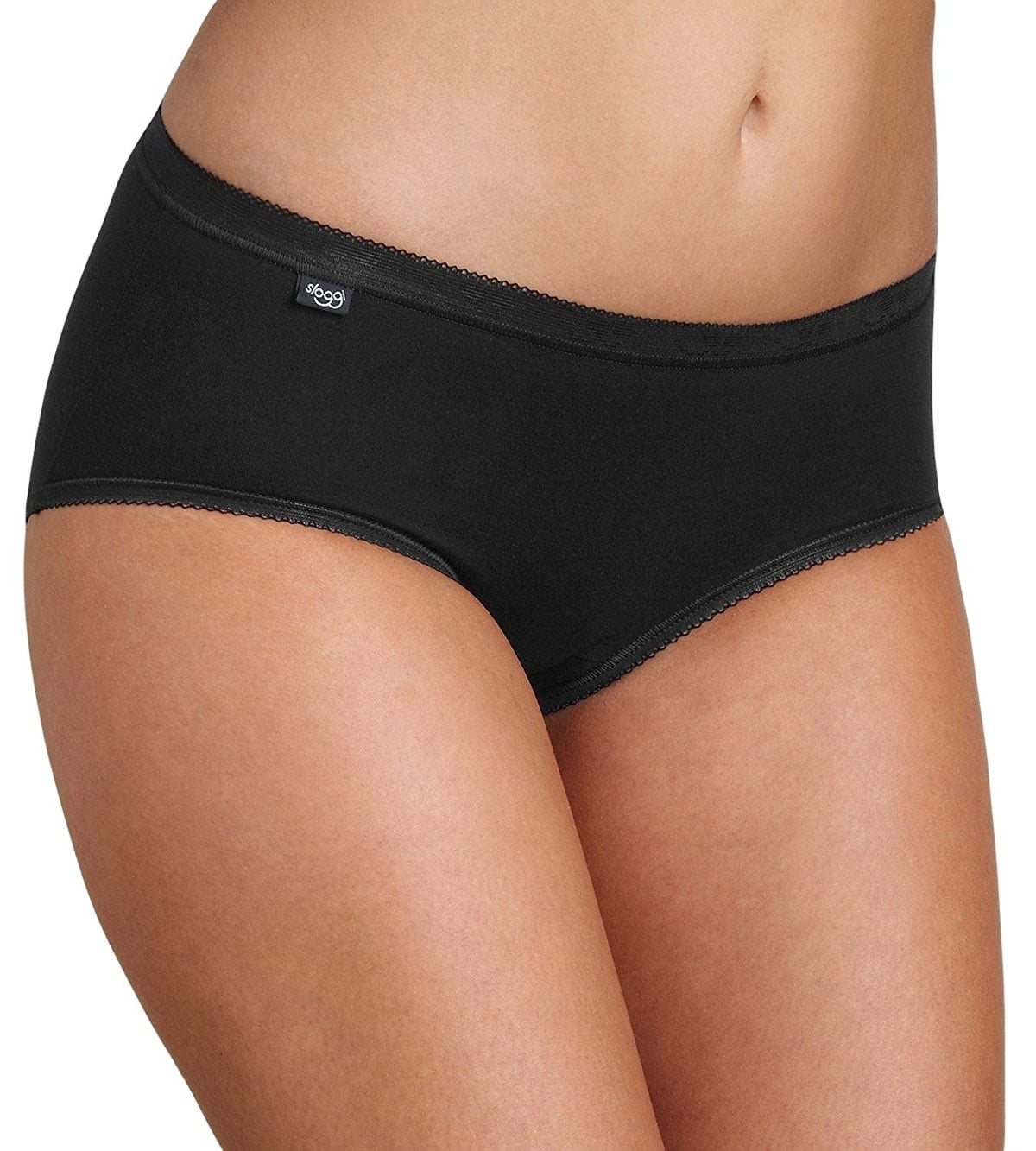 Slip donna Sloggi midi cotone elasticizzato 4 pezzi