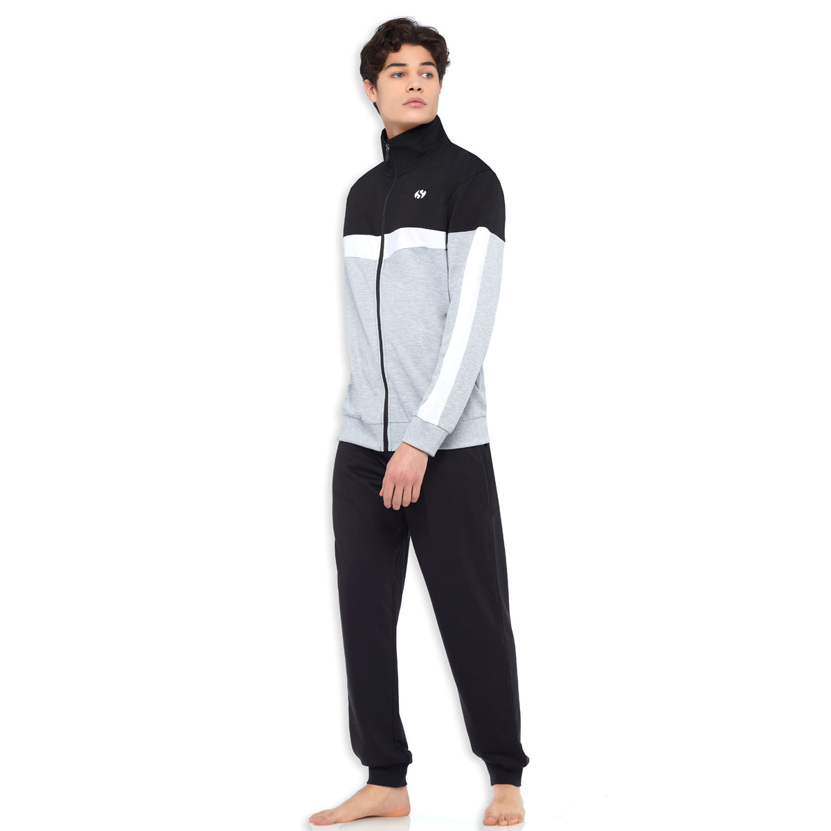 Tuta uomo Superga SMS22007 cotone nero
