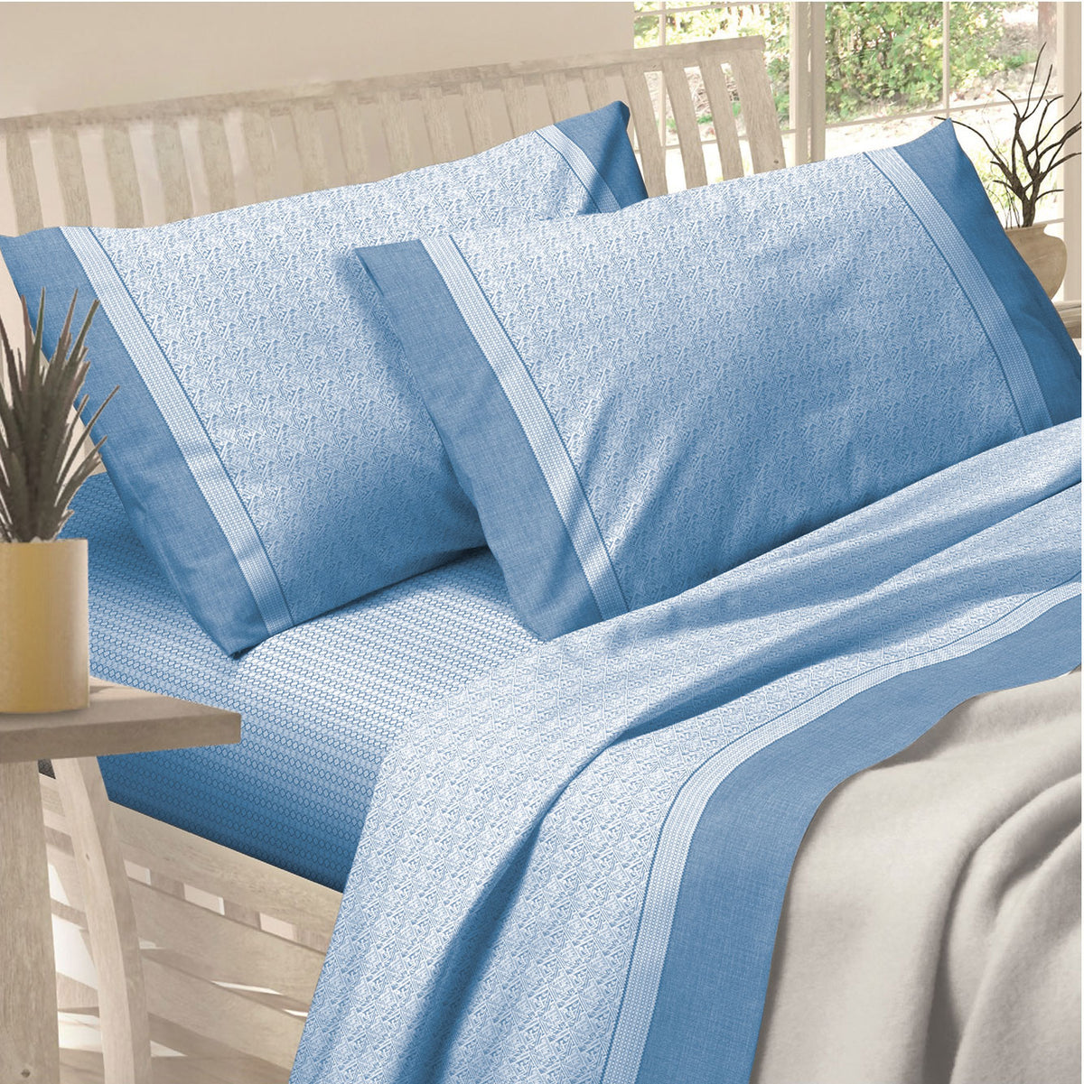 Completo letto lenzuola flanella Preziosa Soffice D21