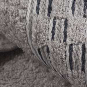 Vingi set asciugamani viso + ospite cotone Sophia grigio