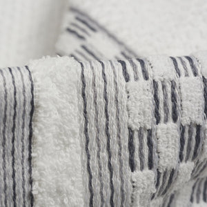Vingi set asciugamani viso + ospite cotone Sophia bianco
