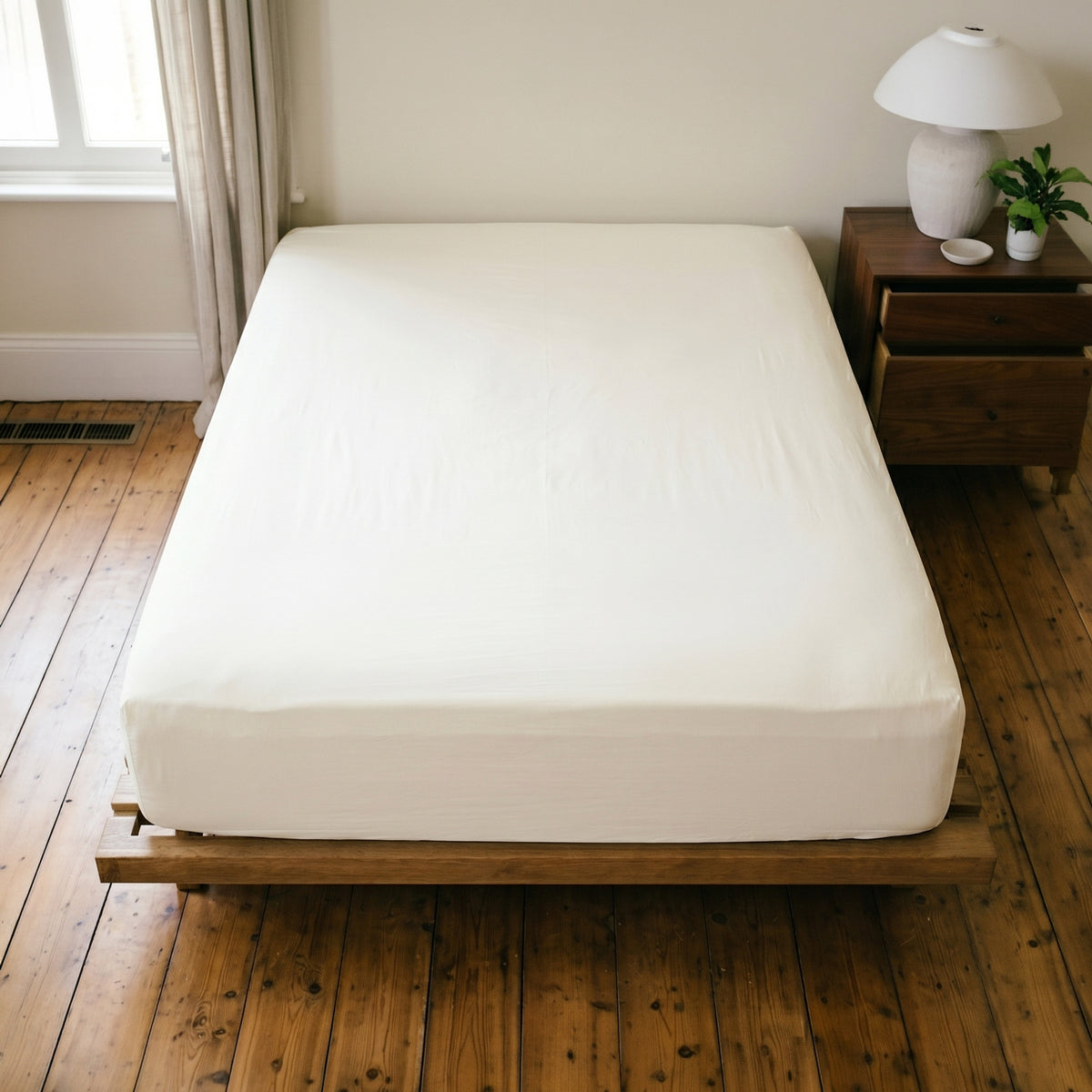 Coprimaterasso 100% cotone naturale Biancaluna coliber