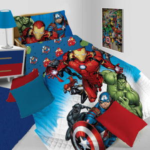 Copriletto trapuntato singolo leggero cameretta Marvel Avengers