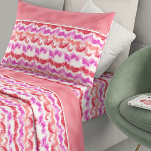 Completo letto Irge cotone fantasia acquarello Spring