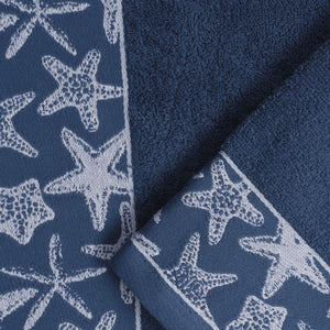 Vingi set asciugamani viso + ospite Star blu