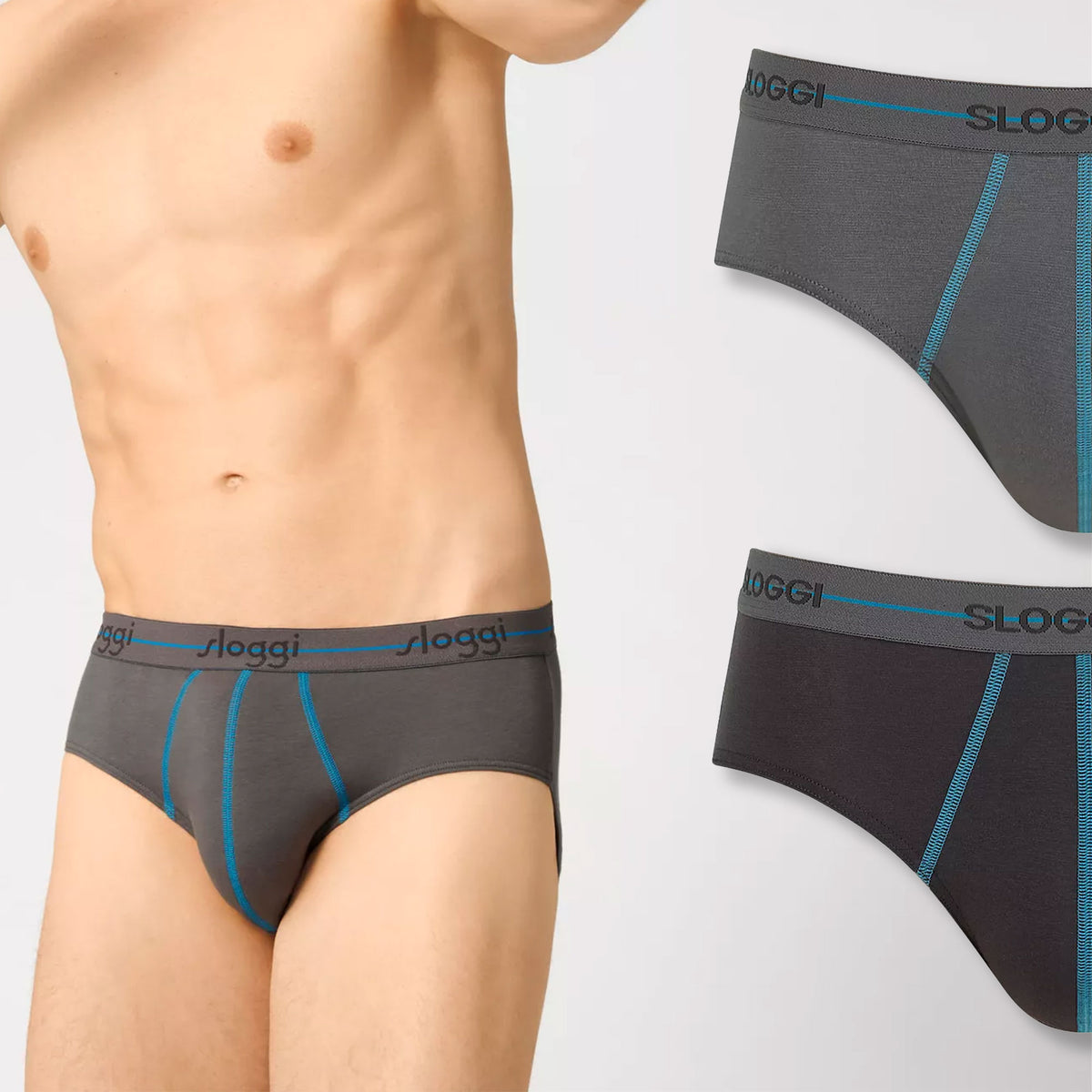 Slip uomo Sloggi start midi 2 pezzi 