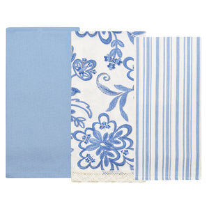 Strofinacci da cucina cotone Preziosa Calisè S06 3 pezzi
